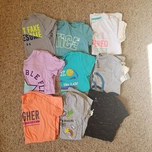 Girls size 10/12 short sleeve shirts